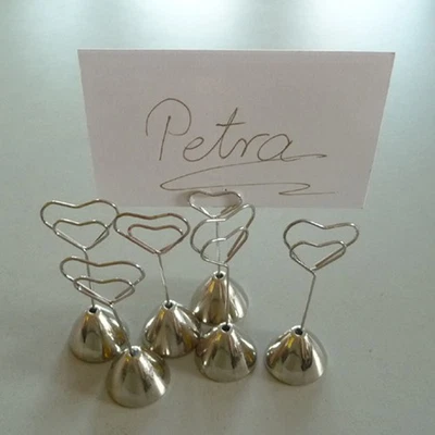 Segnaposto Porta Carte Matrimonio Battesimo Cuore Love Quantità a Scelta - Immagine 1 di 4