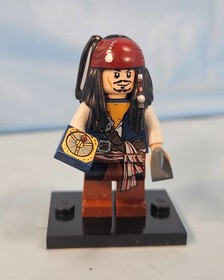 Lego 4191 4192 Pirates Of The Caribbean Captain Jack Sparrow Minifigure