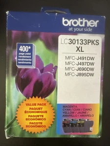 Brother LC30133PKS XL Cyan/Magenta/Yellow 3-Pack Ink Cartridges Exp 05.2025 - Picture 1 of 3
