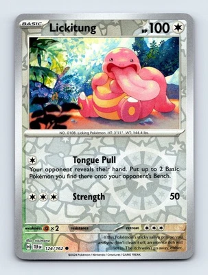 Lickitung Reverse Holo SV05: Temporal Forces 124/162 NM/LP - Image 1 of 2