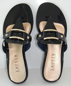 Neu im Karton Lauren Ralph Lauren Tanga Lack weiche Ledersandale Gr. 5,5 - Bild 1 von 1