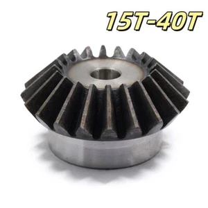 1-6 Mod 15T-40T Bevel Gear 1:1 Pair Hardened Teeth Transmission Gear 45# Steel - Picture 1 of 6