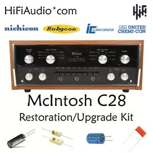 McIntosh C28 Vorverstärker VOLLSTÄNDIGE Restaurierung Zusammenfassung Reparatur Service Umbausatz Kondensator - Bild 1 von 8