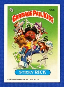 1986 Topps Garbage Pail Kids Series 3 # 123b Sticky Rick - Picture 1 of 2