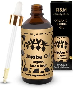 R&M Jojobaöl - 100% Bio jojoba Oil Kaltgepresst Für Gesicht, Haare, Körper 100ml - Bild 1 von 7