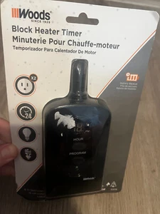 Woods Block Heater Timer 6” Cord Outdoor 50016 Coleman cable NEW - Picture 1 of 5
