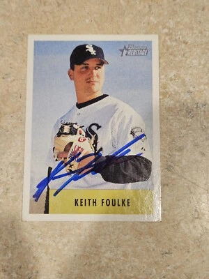 2002 Bowman Heritage #318 Keith Foulke Autograph Signed Card - Image 1 of 2