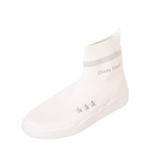 RRP €275 CHIARA FERRAGNI Sneakers EU 42 UK 9 US 12 Sock Like High Top Shiny Star