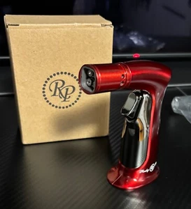 New Rocky Patel Quad Torch Cigar Table Lighter Red & Black - Picture 1 of 6