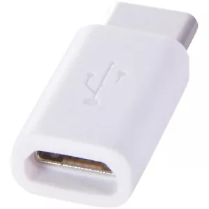 Adaptateur Micro USB vers Type C Convertisseur Micro-B vers USB-C Connecteur Blanc - Photo 1 sur 4