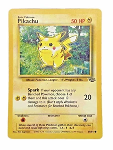 Pokémon Karte Pikachu - Dschungel Set - 60/64 - 1999 - Vintage Unlimited Edition - Bild 1 von 9