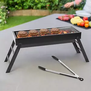 KCT FOLDABLE BBQ PICNIC GRILL TRAVEL CAMPING MOTORHOME CARAVAN COMPACT STOVE - Picture 1 of 5