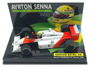 Minichamps McLaren Honda MP4-3 Test Car 1987 - Ayrton Senna 1/43 Scale - Picture 1 of 2