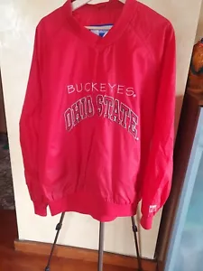 Ohio State Buckeyes Vtg Logo 7 V-neck pullover jacket sz L - Picture 1 of 14