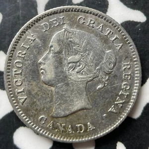 1870 Canada 5 Cents Lot#JM9028 Silver! Nice! - Picture 1 of 2