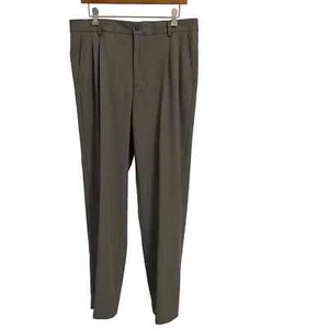 Greg Norman Grey Pleated Pants 34/32 Pre-owned - Picture 1 of 8