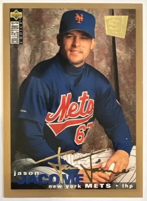 Jason Jacome 1995 UD Collector’s Choice SE Gold Script Signature #146 Mets ESE - Image 1 of 2