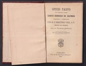 Libro antique de Santo Domingo Guzman Religion Catolica book antiguo - Picture 1 of 2