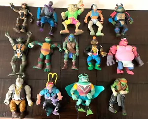 14 Figures Teenage Mutant Nija Turtles TMNT Ray Fillet Scumbag Meat Sweats Rhino - Picture 1 of 7