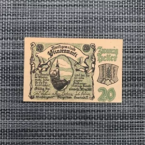 Austria 20 Heller. 1920's, Era Between WWI and WWII Austrian Emergency Currency - Picture 1 of 3
