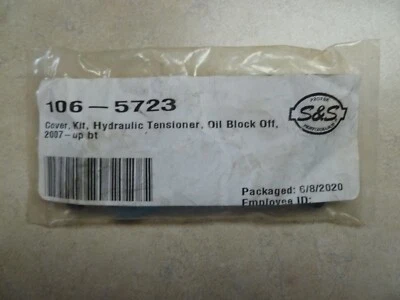 S&S Hydraulic Tensioner Block Off Plate Kit 106-5723 Harley Davidson Foto 1 de 2