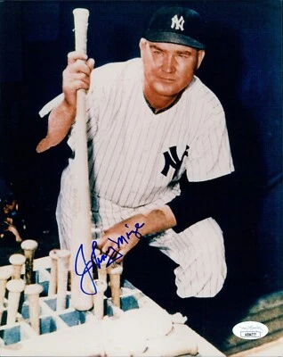 Johnny Mize New York Yankees Signed 8x10 Glossy Photo JSA Authenticated - Image 1 of 2