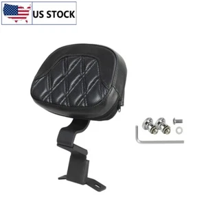 Front Driver Rider Backrest Pad For Harley Touring Models Street Glide 2009-2023 - Picture 1 of 6