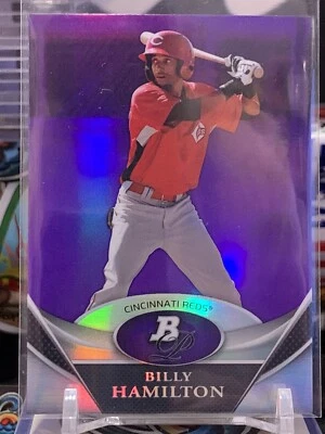 Billy Hamilton 2011 Bowman Platinum #BPP38 Prospects refractores púrpuras JH 5I Foto 1 de 2