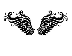 Wings Design Mylar Stencil for Painting and Crafting Durable, Reusable Template - Picture 1 of 1