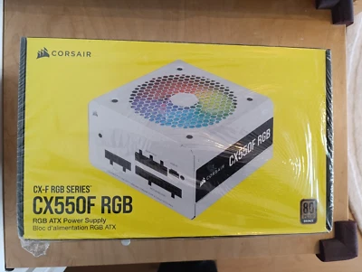 * NEUF*Corsair CX550F RGB, Bloc d’alimentation ATX Entièrement Modulaire 80 PLUS - Photo 1/2