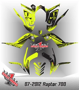 Graphics Kit for YAMAHA RAPTOR 700 (2006-12) 700R CUSTOM Decal KIT TRIKKED - Bild 1 von 1