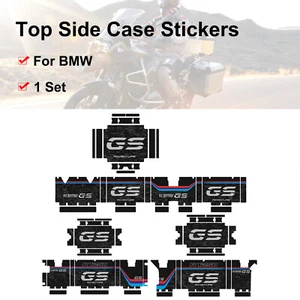 Motorcycle Aluminum Pannier Sticker For BMW R1200GS R1250GS Top Side Case Decal - Picture 1 of 5