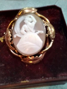 victorian cameo.. Roman Goddess Diana. 2.5 inches.. - Picture 1 of 8