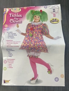Tickles The Clown Costume - Adult One Size Fits Up to a Size 22 - Full Figure - Picture 1 of 13