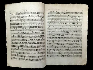 ENLIGHTENEMENT ERA SHEET NOTES MUSIC - Six Duos for Two Violins by M. Moussini - Picture 1 of 7