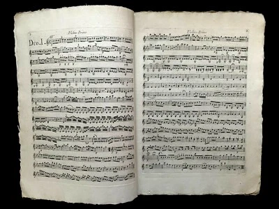 ENLIGHTENEMENT ERA SHEET NOTES MUSIC - Six Duos for Two Violins by M. Moussini - Image 1 of 4