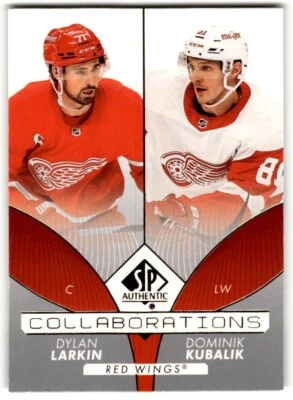 Dylan Larkin / Dominik Kubalik 2022-23 SP Authentic Collaborations #C-23 Detroit - Image 1 of 2