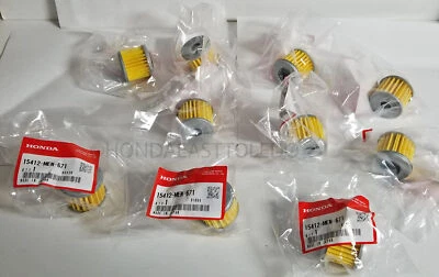 Filtros de aceite Honda OEM CRF150R CRF250R CRF450R 15412-MEN-671 paquete de 10 Foto 1 de 2