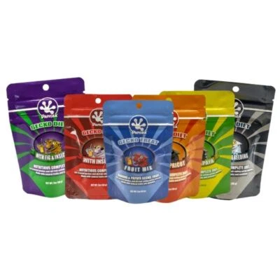 PANGEA REPTILE LLC Pangea Gecko Diet Fruit Mix Complete Food 2oz 8oz for Crested Geckos 7 Flavours