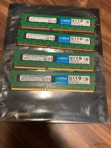 4 -micron/crucial ct51272bd 160bj.9fp 4 gb DESKTOP RAM 16 GB TOTAL 4X4GB - Picture 1 of 3