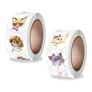 Lindas pegatinas para cachorro gato perro autoadhesivas pegatinas fiesta decoración embalaje - Imagen 1 de 4