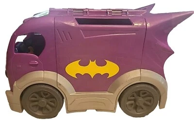 DC Super Hero Girls ~ Bat-Van ~ Mattel 2016 Raro W 11’ X H 7’ Batgirl Púrpura Foto 1 de 4