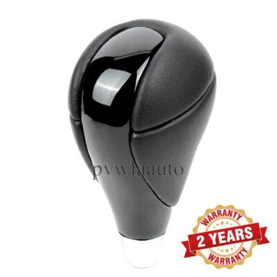 Perilla de cambio automática de palanca de cambios de cuero negro para piano para Lexus ES350 2007-2015 Foto 1 de 4