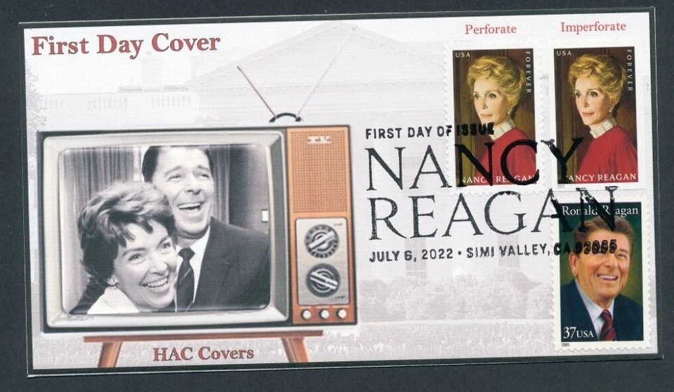 Nancy Reagan - 2022 FDC, SC# 5702 and 5702a - Image 1 of 1