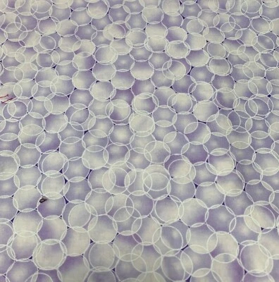 Regal от Spiegel хлопчатобумажная ткань 1/2 ярда x 42 дюйма фиолетовый белый круг узор лоскутное одеяло - Изображение 1 из 4