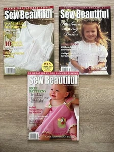 LOT: 2005-‘06 SEW BEAUTIFUL MAGAZINES, EUC, Patterns, Smocking Easter Vtg Summer - Picture 1 of 13