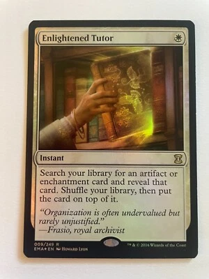 FOIL  Enlightened Tutor Eternal Masters NM MTG Magic the Gathering card - Image 1 of 2