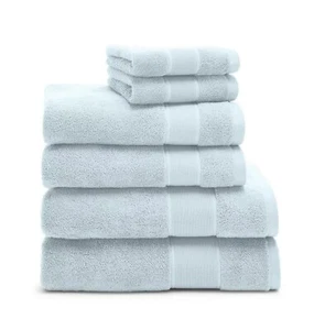 Ralph Lauren Sanders Antimicrobial Cotton Solid 6 Piece Towel Set Blue $148 - Picture 1 of 2