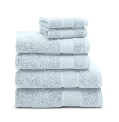 Juego de toallas Ralph Lauren Sanders algodón antimicrobiano sólido 6 piezas azul $148 Foto 1 de 2