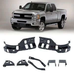 Front Bumper Brackets Steel For Chevy Silverado 2500 3500 Heavy Duty 2011-2014 - Picture 1 of 12